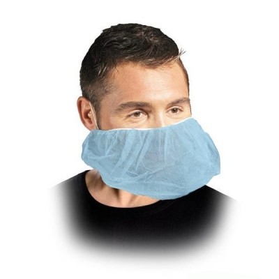 Neaustinė vienkartinė kaukė mėlyna - veido ir smakro