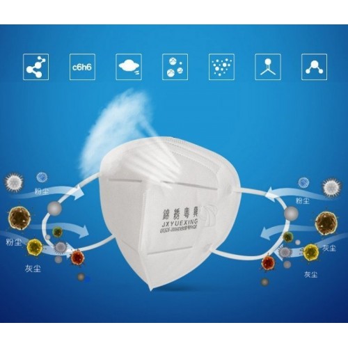 KN90 apsauginė kaukė - FFP1 - 90 % filtravimas - dulkių KN90 apsauginė kaukė - FFP1 - 90 % filtravimas - dulkių