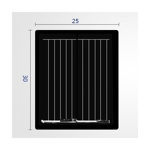 Saulės panelė - 1 V 30 mA - 30x25 mm - mini Saulės panelė - Saulės panelė - 1 V 30 mA - 30x25 mm - mini Saulės panelė -