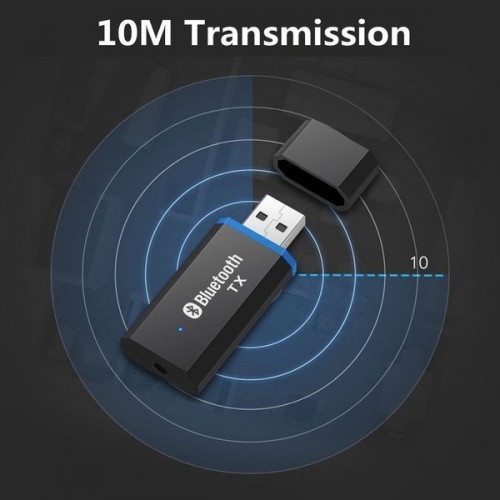 Garso / "Bluetooth 5.0" USB adapteris - AUX - mini-3,5 mm Garso / "Bluetooth 5.0" USB adapteris - AUX - mini-3,5 mm