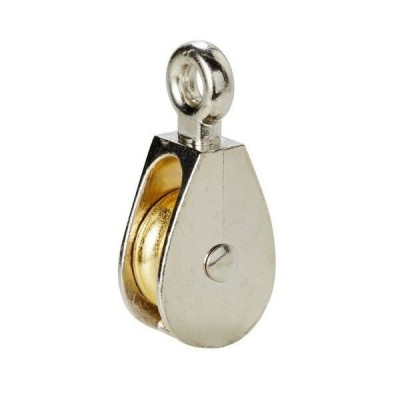 Viengubas 36 mm virvės skriemulys - 1x pasukamas skriemulys