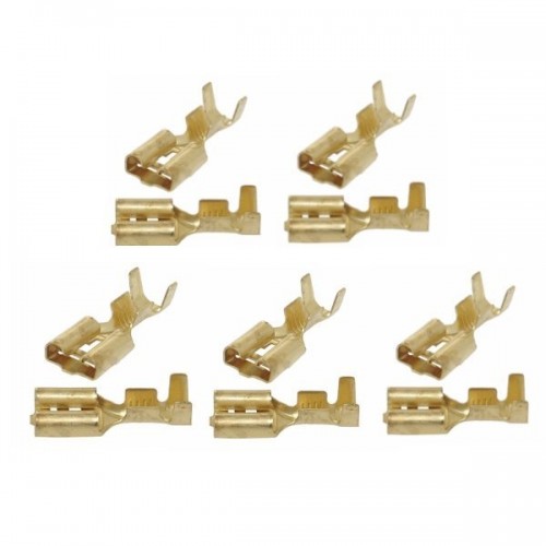 Neizoliuota plokščia lizdo jungtis - 6.3 mm - 1 kabeliui-2.5 Neizoliuota plokščia lizdo jungtis - 6.3 mm - 1 kabeliui-2.5