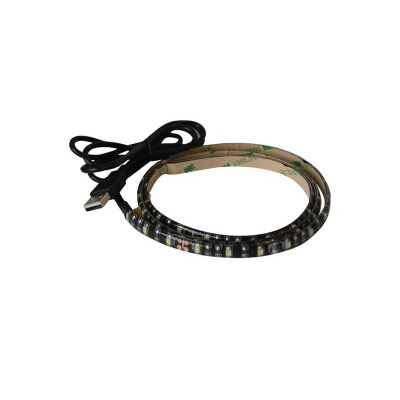 LED juosta su USB GETI GLS33C, 90 cm, šaltai balta-LED juostelės