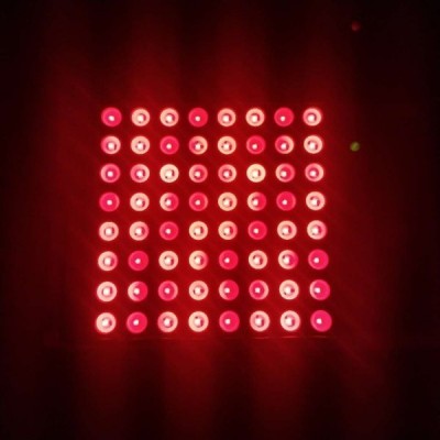 LED taškinė matrica 8x8 raudona - 60x60 mm - LED 5 mm - bendras