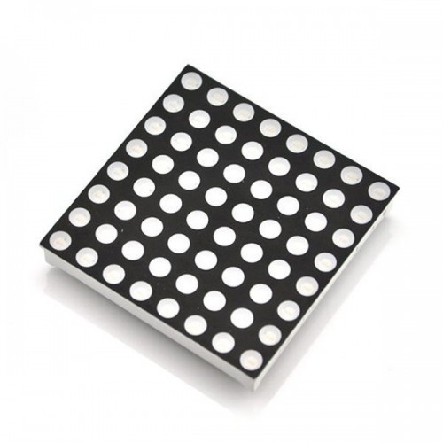 LED taškinė matrica 8x8 raudona - 60x60 mm - LED 5 mm - bendras