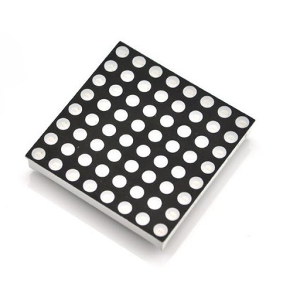 LED taškinė matrica 8x8 raudona - 60x60 mm - LED 5 mm - bendras