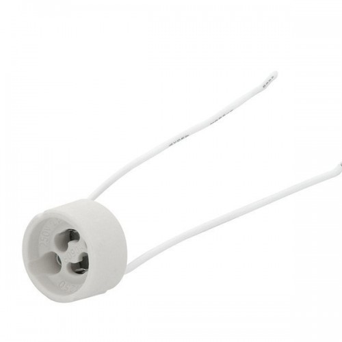 GU10 jungties lizdas - keraminis šviestuvas LED lemputėms ir GU10 jungties lizdas - keraminis šviestuvas LED lemputėms ir