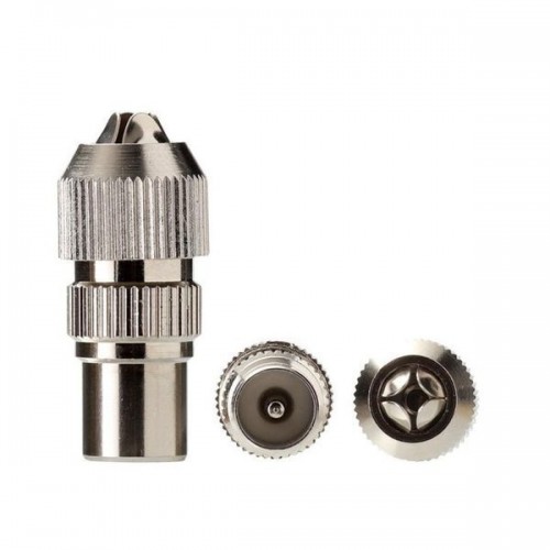 Tiesi metalinė TV antenos jungtis - išorinis kištukas - antenos Tiesi metalinė TV antenos jungtis - išorinis kištukas - antenos