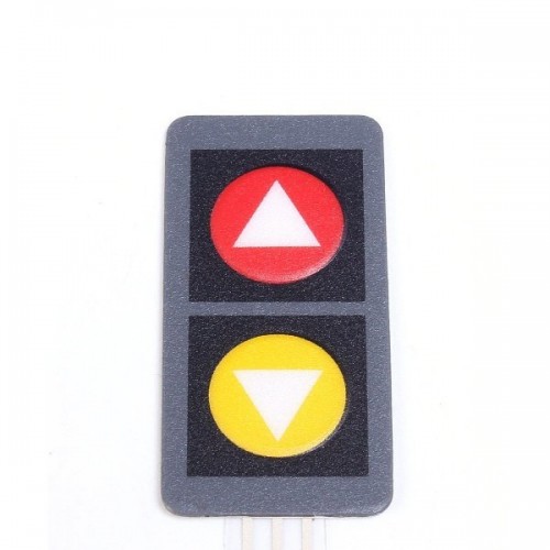 Membraninė klaviatūra DC12V - 2 x 2 klavišai su rodyklėmis - Membraninė klaviatūra DC12V - 2 x 2 klavišai su rodyklėmis -