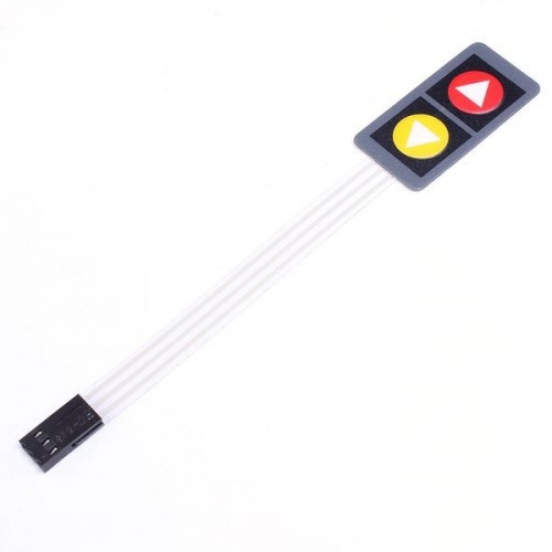 Membraninė klaviatūra DC12V - 2 x 2 klavišai su rodyklėmis - Membraninė klaviatūra DC12V - 2 x 2 klavišai su rodyklėmis -