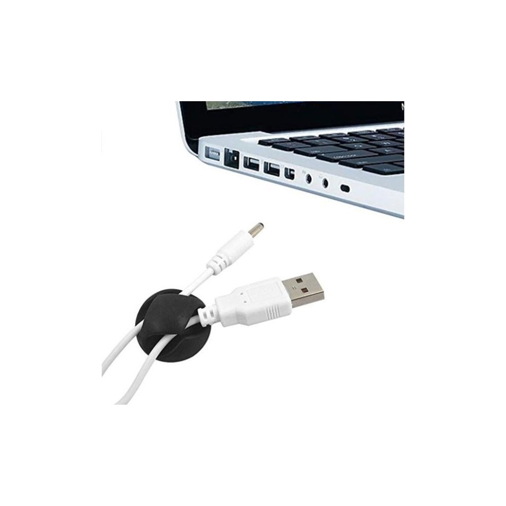 Kabelių organizatorius - 28x15 mm - 10 vnt - lipnus spaustukas