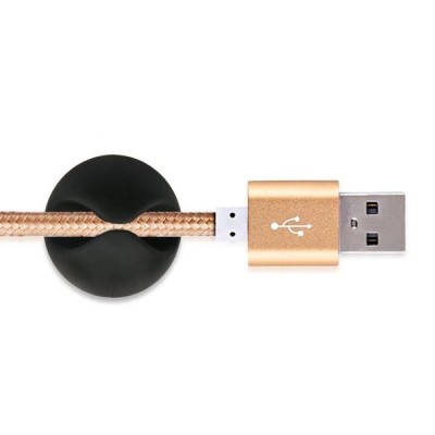 Kabelių organizatorius - 15x8 mm - 10 vnt - lipnus spaustukas -