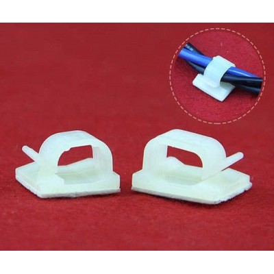 Lipnus spaustukas 14x14x8 mm - 10 vnt - kabelio laikiklis -