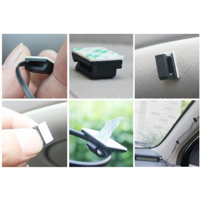 3M lipnus spaustukas 12x3x9,5 mm - 10 vnt. baltos spalvos -