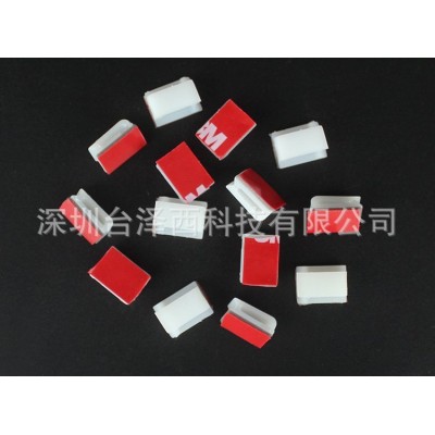 3M lipnus spaustukas 12x3x9,5 mm - 10 vnt. baltos spalvos -