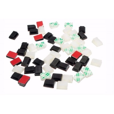 3M lipnus spaustukas 12x3x9,5 mm - 10 vnt. baltos spalvos -