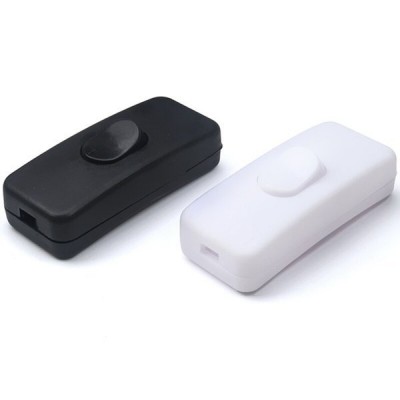 Kabelio jungiklis - juodas - ON-OFF - lempos