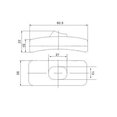 Jungiklis montuojamas ant kabelio ON-OFF lempos
