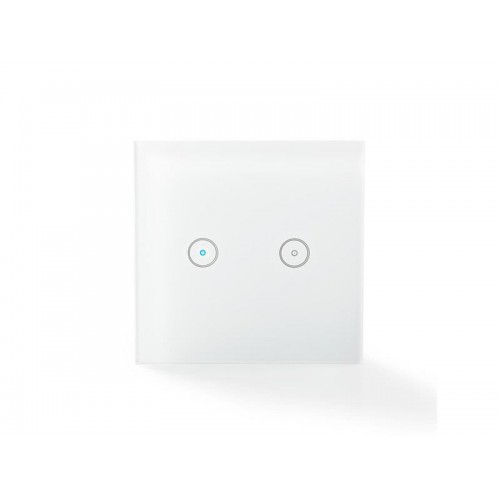 Išmanusis apšvietimo jungiklis NEDIS WIFIWS20WT 2-mygtukas WiFi