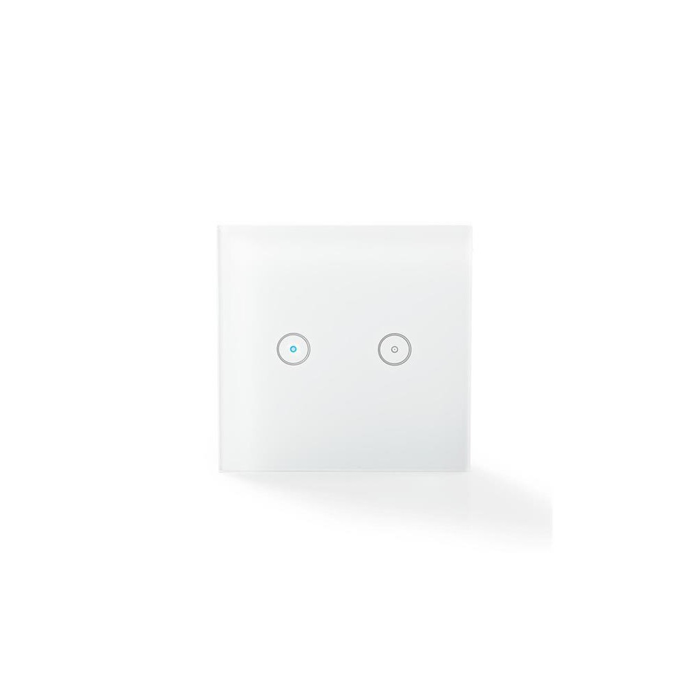 Išmanusis apšvietimo jungiklis NEDIS WIFIWS20WT 2-mygtukas WiFi