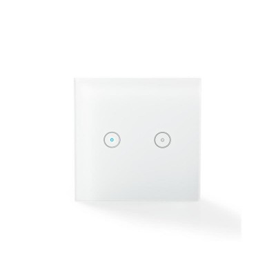 Išmanusis apšvietimo jungiklis NEDIS WIFIWS20WT 2-mygtukas WiFi