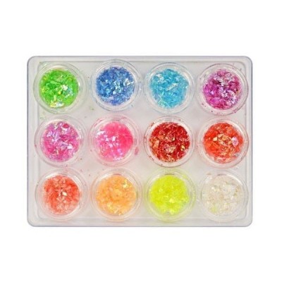 3ml talpyklos - 12 vnt - užsukami dekoravimo indeliai