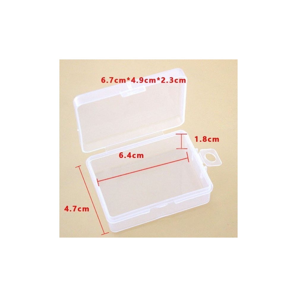 Organizatorius - Plastikinė dėžutė 67x49x23mm - rakinamas