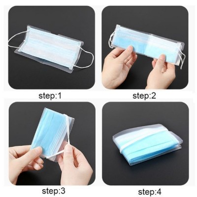 Apsauginis kaukės dėklas - sulankstomas apsauginis kaukės