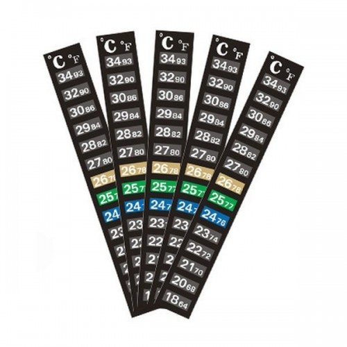 Juostelinis termometras akvariumo terariumams - 18-34˚C - Juostelinis termometras akvariumo terariumams - 18-34˚C -