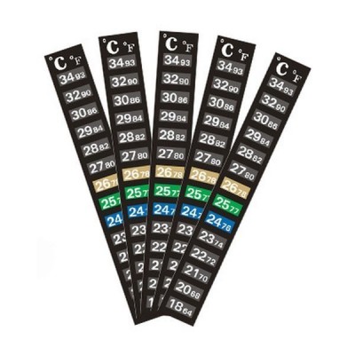 Juostelinis termometras akvariumo terariumams - 18-34˚C -