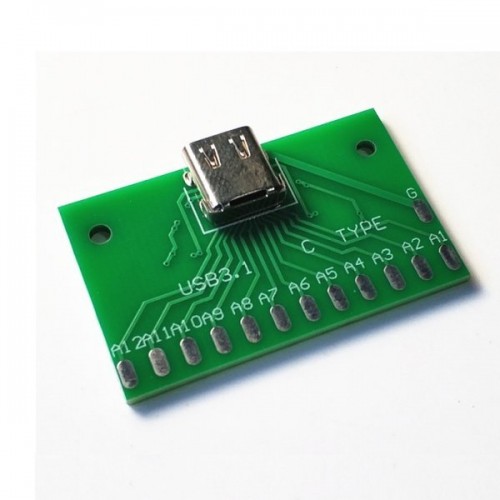 USB 3.1 tipo lizdas-C - PCB su USB TYPE C lizdu-Pagrindinis USB 3.1 tipo lizdas-C - PCB su USB TYPE C lizdu-Pagrindinis