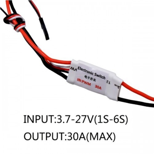Elektroninis grandinės pertraukiklis 30A 3.7-28V - RC jungiklis Elektroninis grandinės pertraukiklis 30A 3.7-28V - RC jungiklis