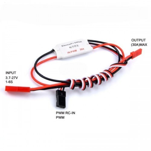 Elektroninis grandinės pertraukiklis 30A 3.7-28V - RC jungiklis Elektroninis grandinės pertraukiklis 30A 3.7-28V - RC jungiklis