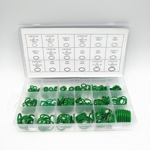 Tarpiklių rinkinys 270vnt - žalias - Universalūs O-žiedai 5 Tarpiklių rinkinys 270vnt - žalias - Universalūs O-žiedai 5
