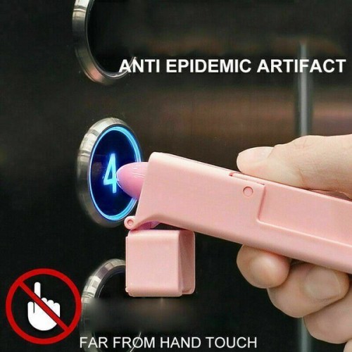 Bekontakčio durų atidarymo asistentas - rožinė - nešiojamasis Bekontakčio durų atidarymo asistentas - rožinė - nešiojamasis