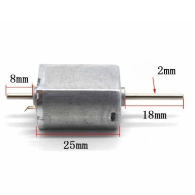 Nuolatinės srovės variklis, 130 klasė 3-6V su sliekine pavarų