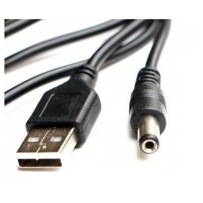 A tipo USB laidas - DC 5,5 x2,5 mm - maitinimo kabelis - 100