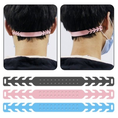 Kaukės spaustukas - Silikoninis kaukės laikiklis - spalvų