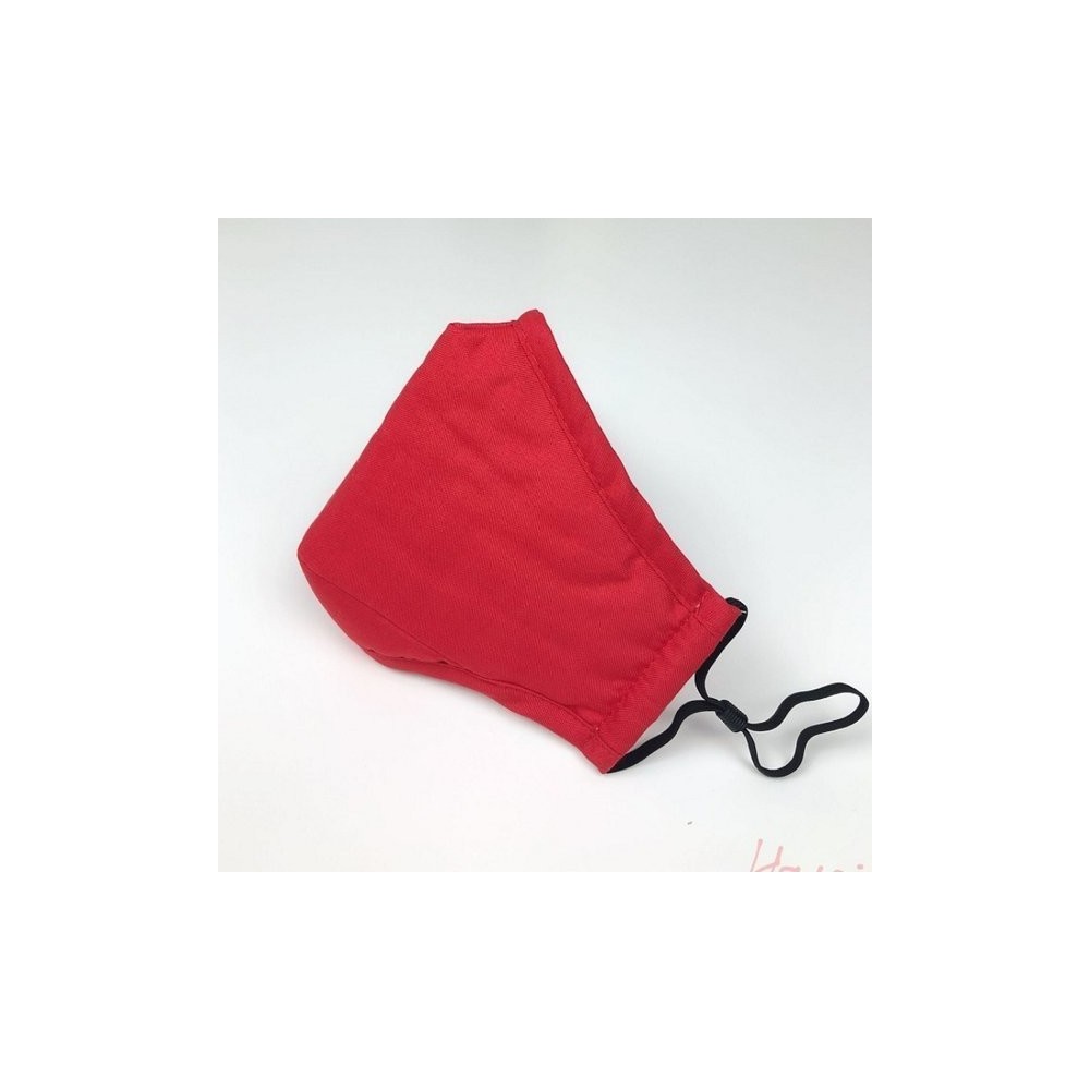 Apsauginė kaukė 4-sluoksniuotas - raudona - su kišenėle PM2,5 Apsauginė kaukė 4-sluoksniuotas - raudona - su kišenėle PM2,5