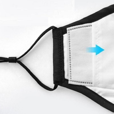 Apsauginė kaukė 4-sluoksniuotas - raudona - su kišenėle PM2,5