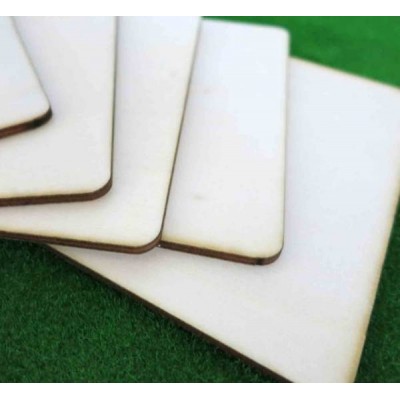 Fanera 2 mm 200x100 mm - suapvalinta lenta, skirta raižyti ir