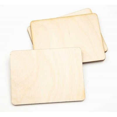 Fanera 2 mm 200x100 mm - suapvalinta lenta, skirta raižyti ir