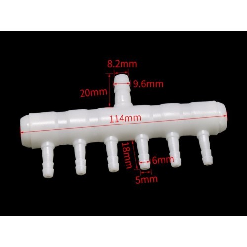 Oro skirstytuvas 6 akvariumo lizdams - Oro skirstytuvas Oro skirstytuvas 6 akvariumo lizdams - Oro skirstytuvas