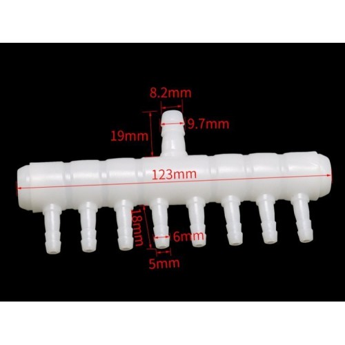 Oro skirstytuvas 8 akvariumo lizdams - Oro skirstytuvas Oro skirstytuvas 8 akvariumo lizdams - Oro skirstytuvas