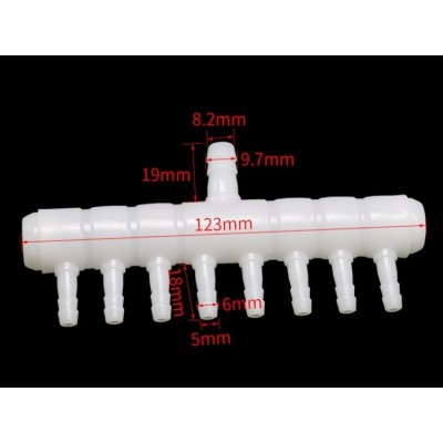 Oro skirstytuvas 8 akvariumo lizdams - Oro skirstytuvas