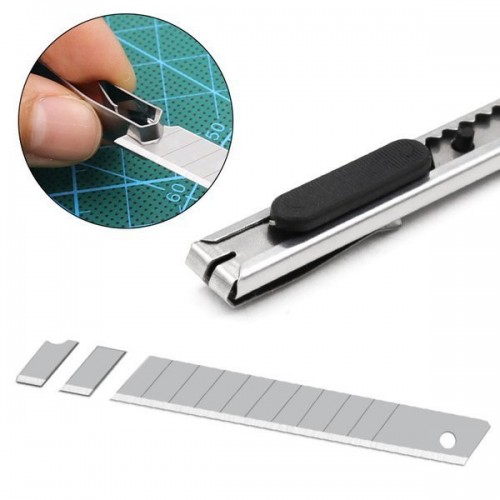 Universalus peilis - su ištraukiamais 9 mm ašmenimis - Universalus peilis - su ištraukiamais 9 mm ašmenimis -