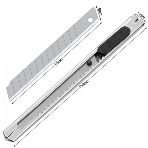 Universalus peilis - su ištraukiamais 9 mm ašmenimis - Universalus peilis - su ištraukiamais 9 mm ašmenimis -