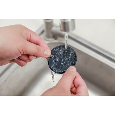 Lipnus tvirtinimo elementas - 50 mm ratas - juoda - 5 vnt -