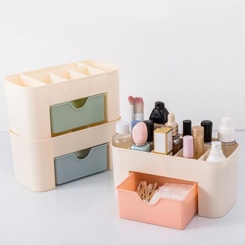 Kosmetikos organizatorius - Plastikinė dėžutė su 7 skyriais ir Kosmetikos organizatorius - Plastikinė dėžutė su 7 skyriais ir