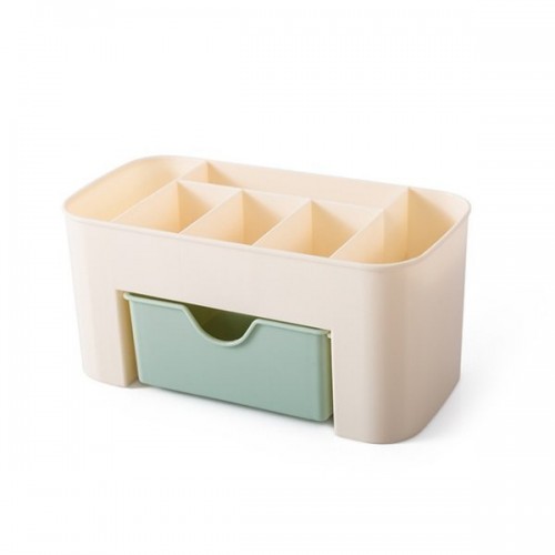 Kosmetikos organizatorius - Plastikinė dėžutė su 7 skyriais ir Kosmetikos organizatorius - Plastikinė dėžutė su 7 skyriais ir